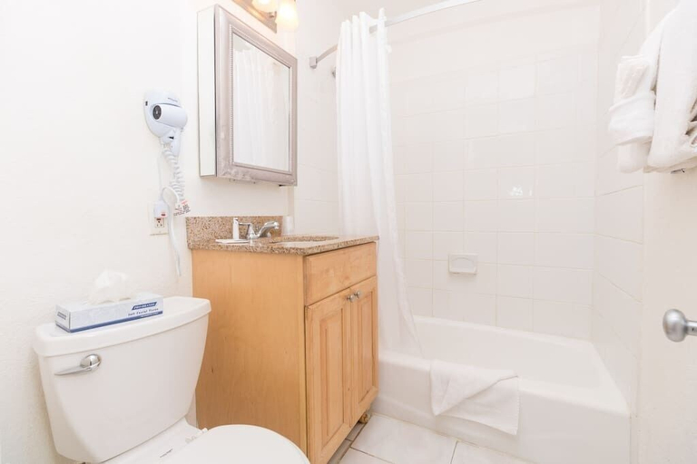 Bathroom, 218 Studio Apt Hollywood Beach, Broward
