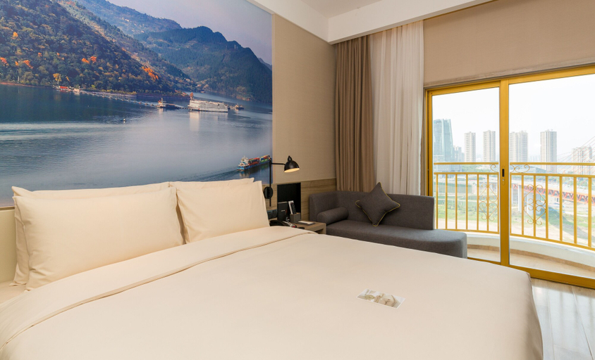 Bedroom 2, Atour Hotel Hongyadong Riverside Chongqing, Chongqing