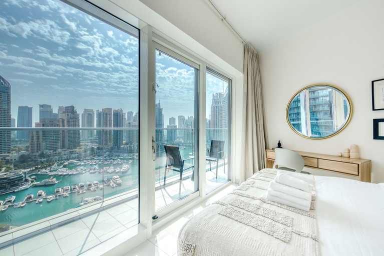 Bedroom 3, Maison Privee - Aesthetic Apt w/ Stunning Vw in Luxurious Building, Dubai