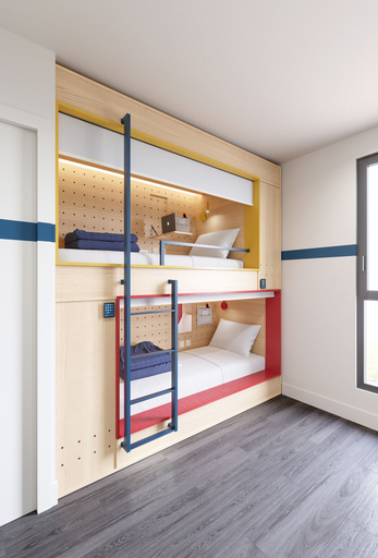 Bedroom 3, Hostel HOSHO Paris Sud Porte d'Italie, Val-de-Marne