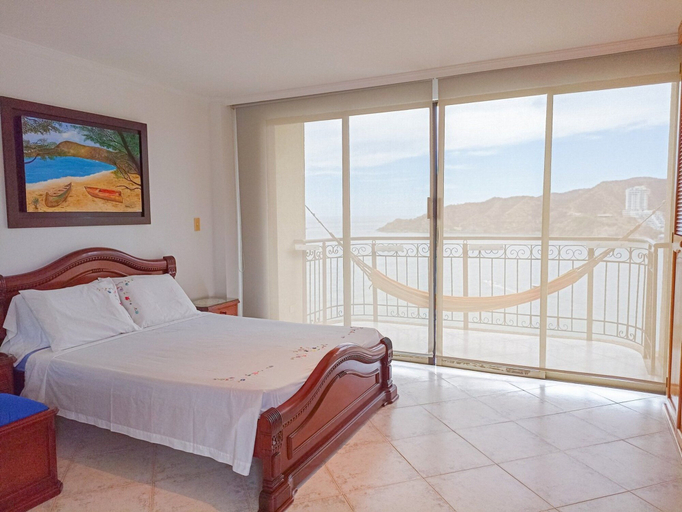 Bedroom 3, Sea View - Rodadero - First Beachfront Line - 2 Pools, Santa Marta (Dist. Esp.)