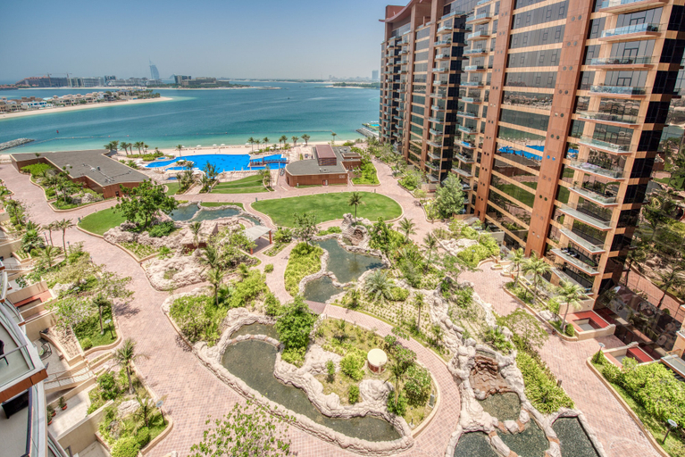 Aerial view, R&H Emerald Tiara Palm, Dubai