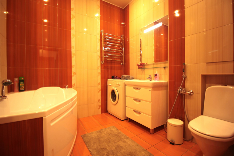 Bathroom, Lakshmi Apartment Tverskaya, Central