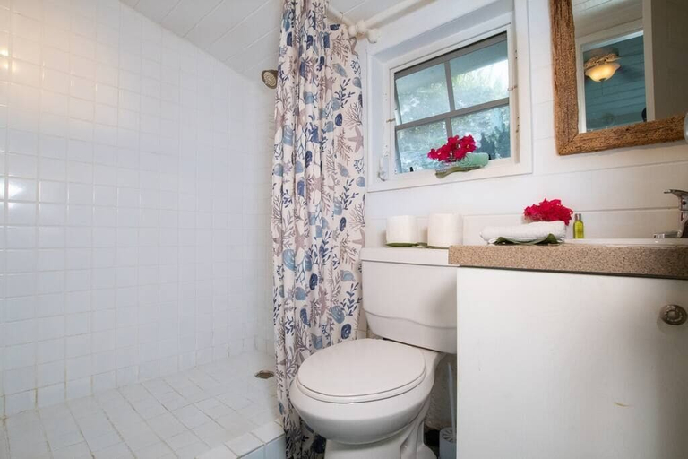 Bathroom, Garden Cottage at Orange Hill Beach