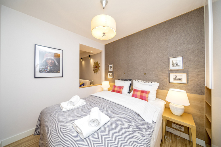 Bedroom 2, Golden Apartament by Your Freedom, Warsaw