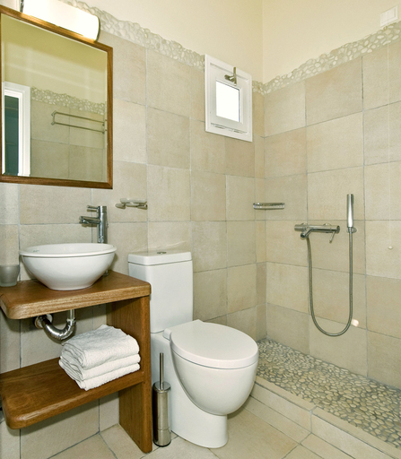 Bathroom 4, Spiros & Hiroko Hotel - Adults Only, South Aegean