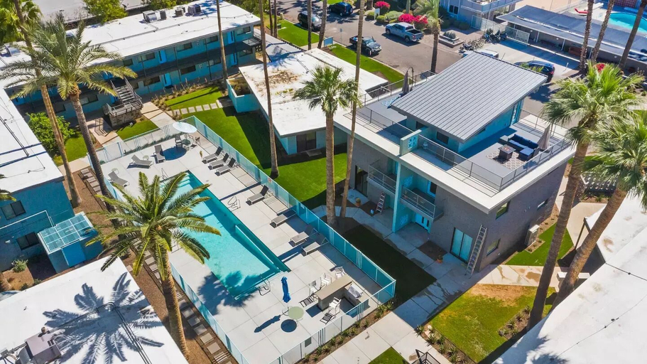 Exterior & Views 2, Walkable OTS Mid Century Condo-Pool, Maricopa