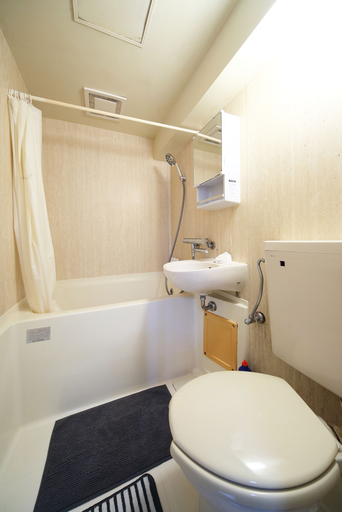 Bathroom 2, World Inn Naniwa, Osaka