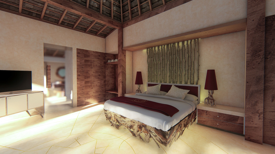 Bedroom 2, 7 Chakras Resort, Badung