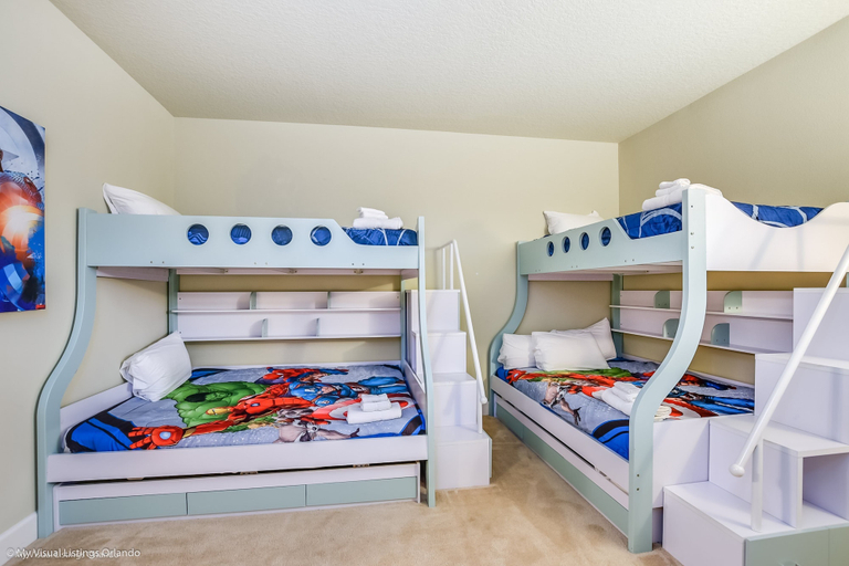 Bedroom 2, 9 Bed Villa with Game Room, Pool & Spa, Polk