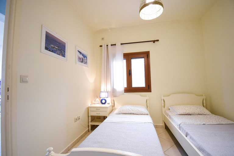 Bedroom 2, Areos Galaxy Apartments With Beach View, Attica