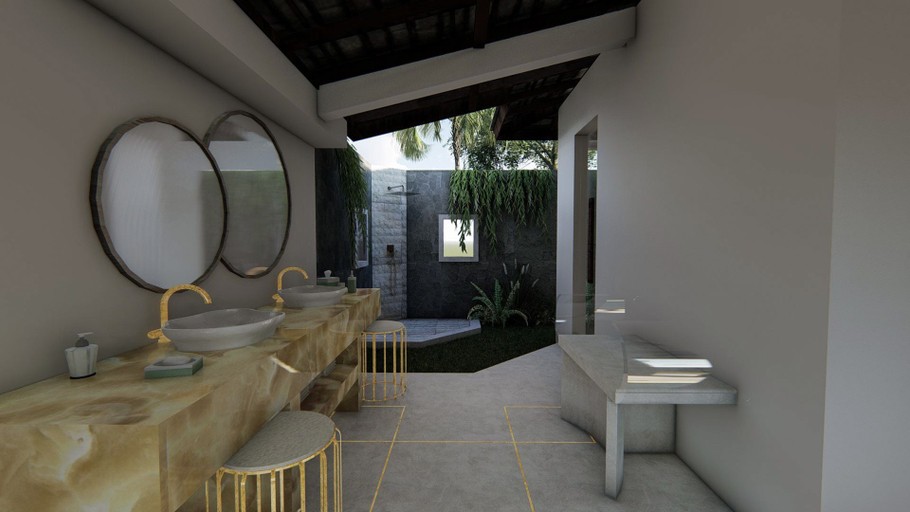Bathroom 3, 7 Chakras Resort, Badung