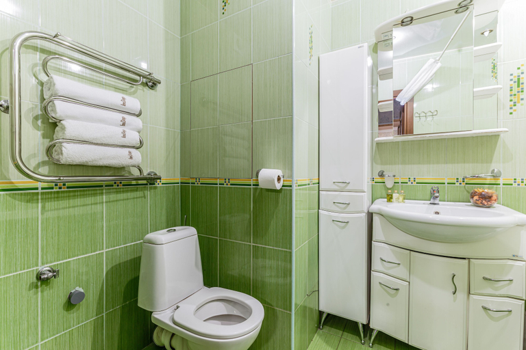 Bathroom, Inndays Apartment on Lazareva 2, Leninskiy rayon