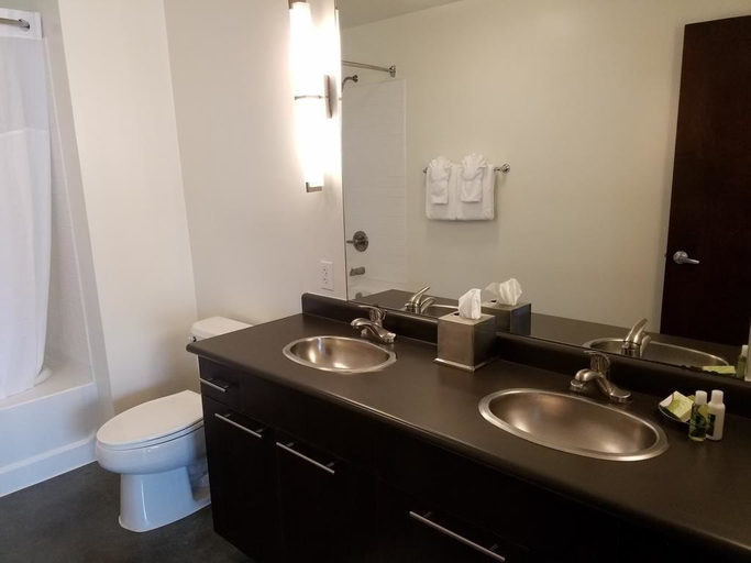 Bathroom, Oakwood at Amli on 2nd, Travis