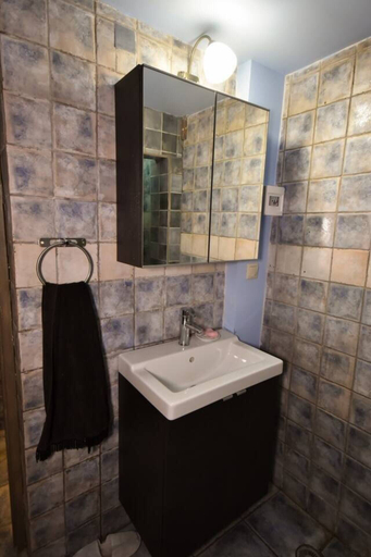 Bathroom, Villa in Malaki in Sea With Playground, Thessaly