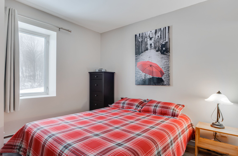 Bedroom, Le Lilypad-Condo à louer à Stoneham, La Jacques-Cartier