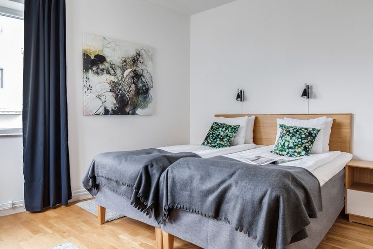 Bedroom, Företagsbostäder Fregattgatan, Malmö