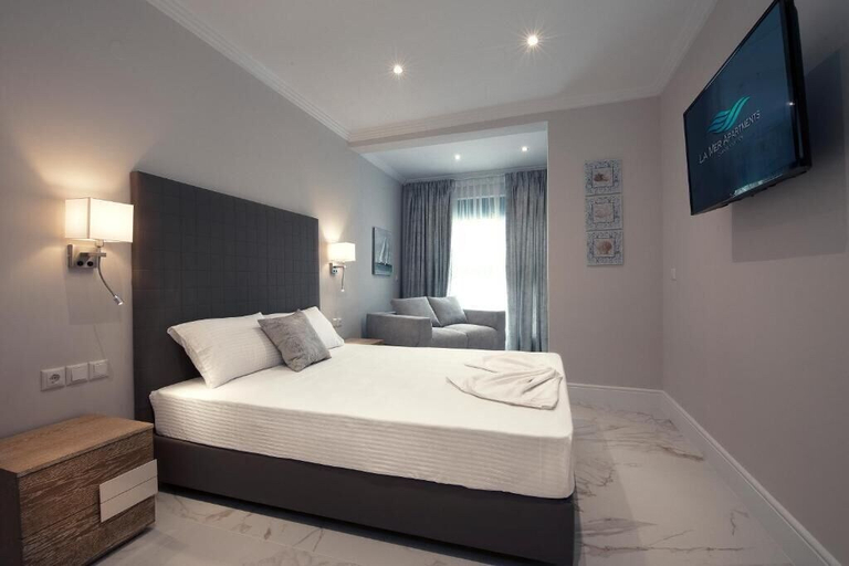 Bedroom 4, La Mer Apartments, Central Macedonia
