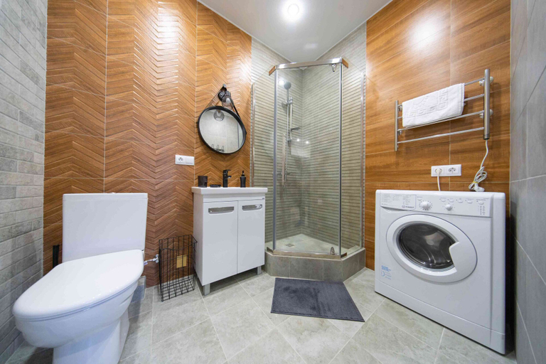 Bathroom, More Apartments na Stanislavskogo 1A 7, Sochi gorsovet