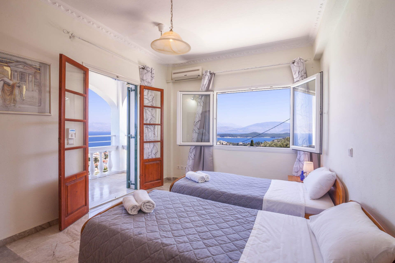 Bedroom 3, Villa Agathi with amazing view and pool, Ionian Islands