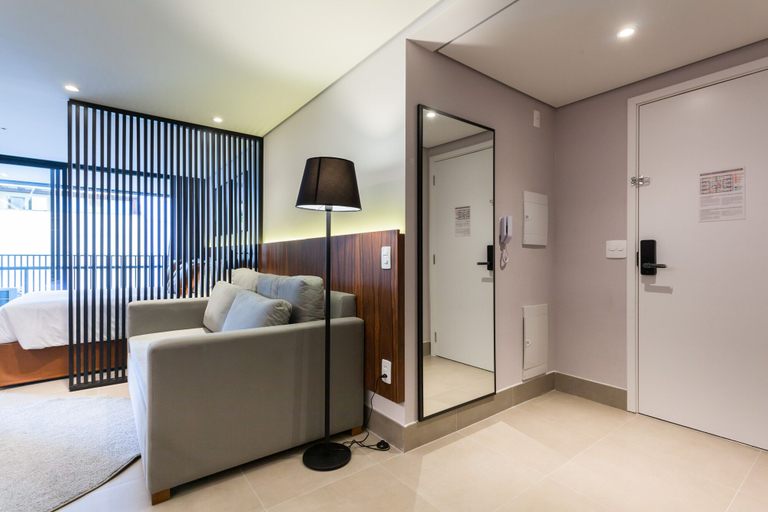 Bedroom 3, Nomah - Aptos por Temporada na Vila Nova Conceição, São Paulo