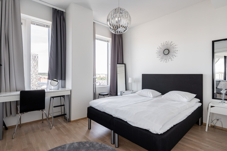 Bedroom, Stunning Views 2BR Apt with Sauna & Best Location, Pirkanmaa