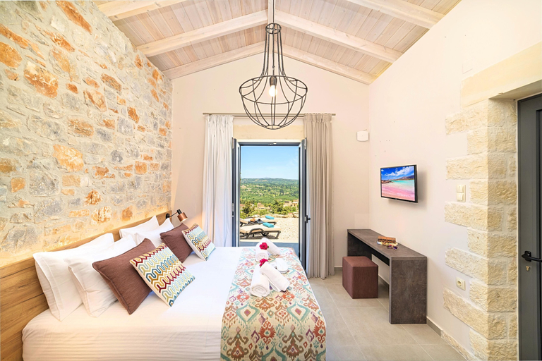Bedroom 4, Villa Vardis Heated Pool, Crete