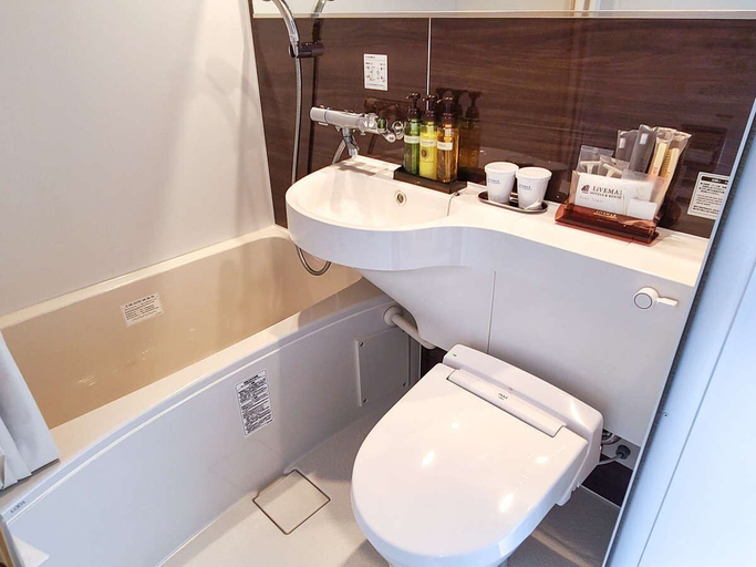 Bathroom 3, Hotel Livemax Sendai Hirosedori, Sendai
