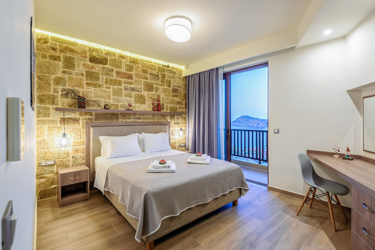Bedroom 2, Sunset Villa - Panorama Sea View Villa, Crete