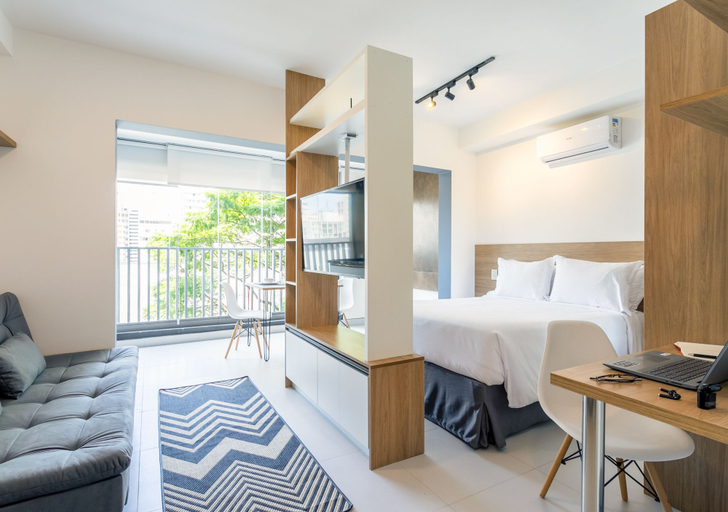 Bedroom 3, Nomah - Aptos por Temporada nos Jardins, São Paulo