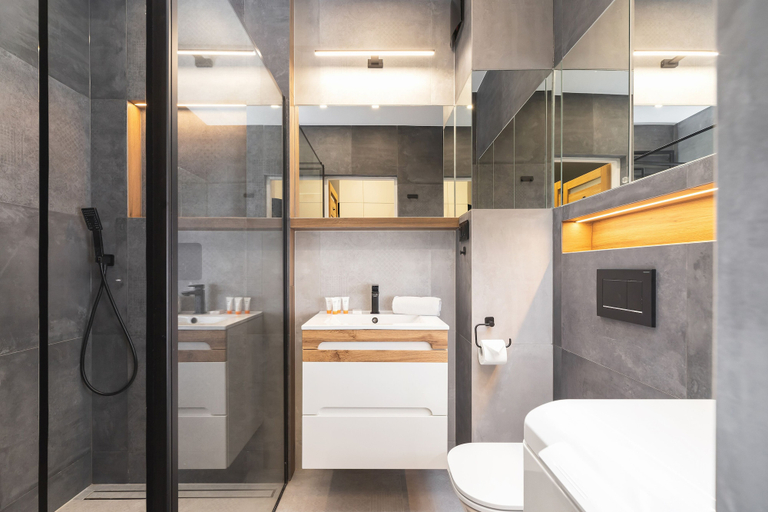 Bathroom 3, Lema Apartments by Renters Prestige, Kraków City