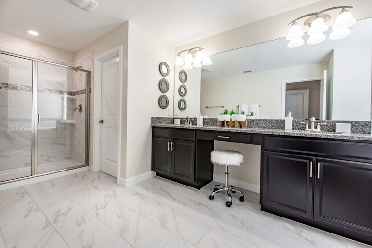 Bathroom 4, 5 Bedroom Resort Villa with Game Room & Pool, Osceola