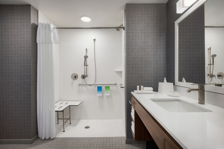 Bathroom 4, Home2 Suites by Hilton Portland Hillsboro, Washington