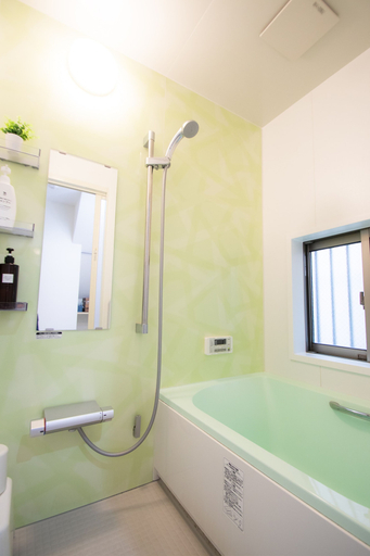 Bathroom, AMP FLAT Haruyoshi A, Fukuoka