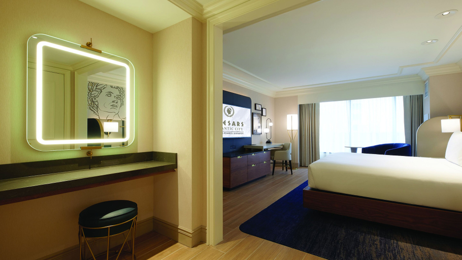 Bedroom 4, Caesars Atlantic City Resort & Casino - A Caesars Rewards Destination, Atlantic