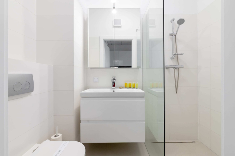 Bathroom, Wola Chic Brown Studio, Warsaw