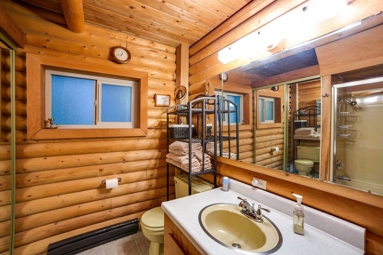 Bathroom 4, 17MBR - Log Cabin - BBQ - Pets Ok - WiFi - Sleeps 8, Whatcom