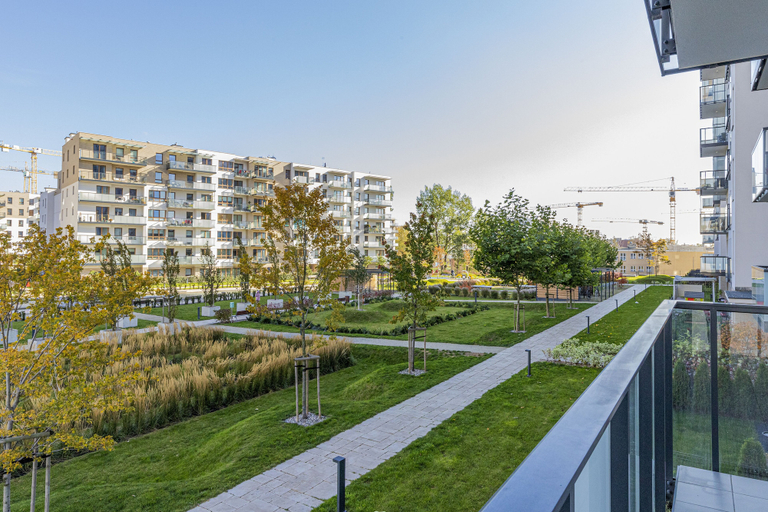Garden view 1, Sucha 33 Apartments Nowa Letnica, Gdańsk City