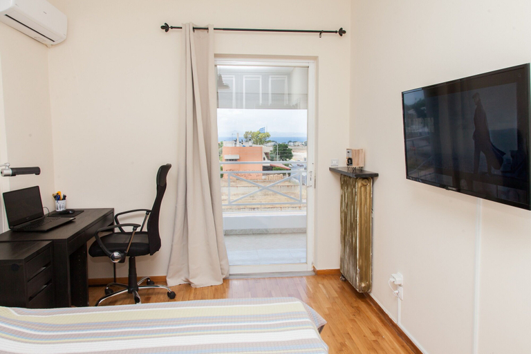 Bedroom 5, Modern apt.with sea view in Glyfada, Attica