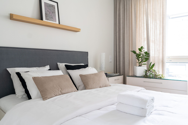 Bedroom, 1br apartment with sauna in Pitäjänmäki, Uusimaa