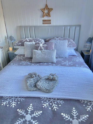 Bedroom 3, A Beautiful, Unique Lodge, Made for two, Ceredigion