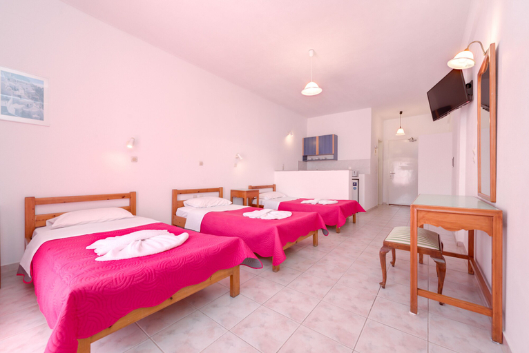 Bedroom 2, Andreas Studio Perissa in Santorini, South Aegean