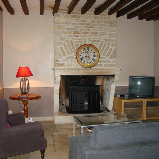 Fireplace, La Maison d'Agnès en Haute Bourgogne, Yonne