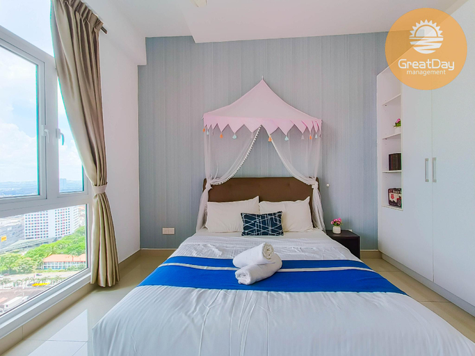 Bedroom 2, JB City Twin Galaxy 2BR by GreatDay / near CIQ KSL, Johor Bahru