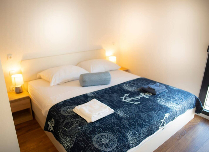 Bedroom 3, New Modern Apartment With View in Omis, Croatia, Omiš