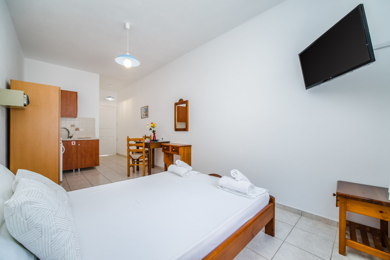 Bedroom 4, Ancient Thera Apartments, South Aegean