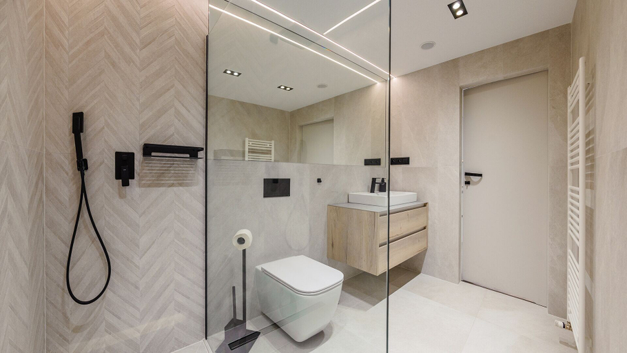 Bathroom 4, Apartamenty Sun & Snow w obiekcie Pinea, Gryfice