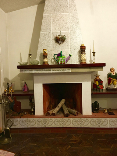 Fireplace, Nispero Country House, Quito