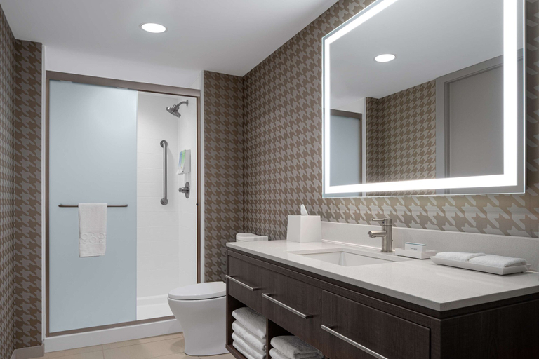 Bathroom 4, Home2 Suites by Hilton Des Moines at Drake University, Polk