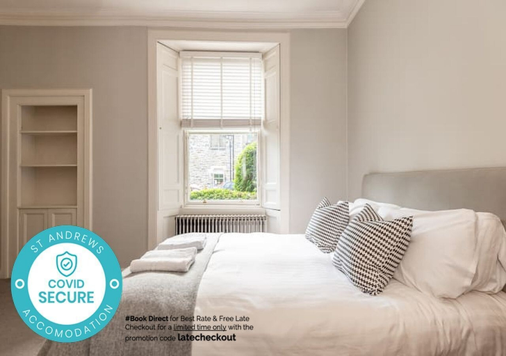 Bedroom 3, Luxury St Andrews Apartment, Fife